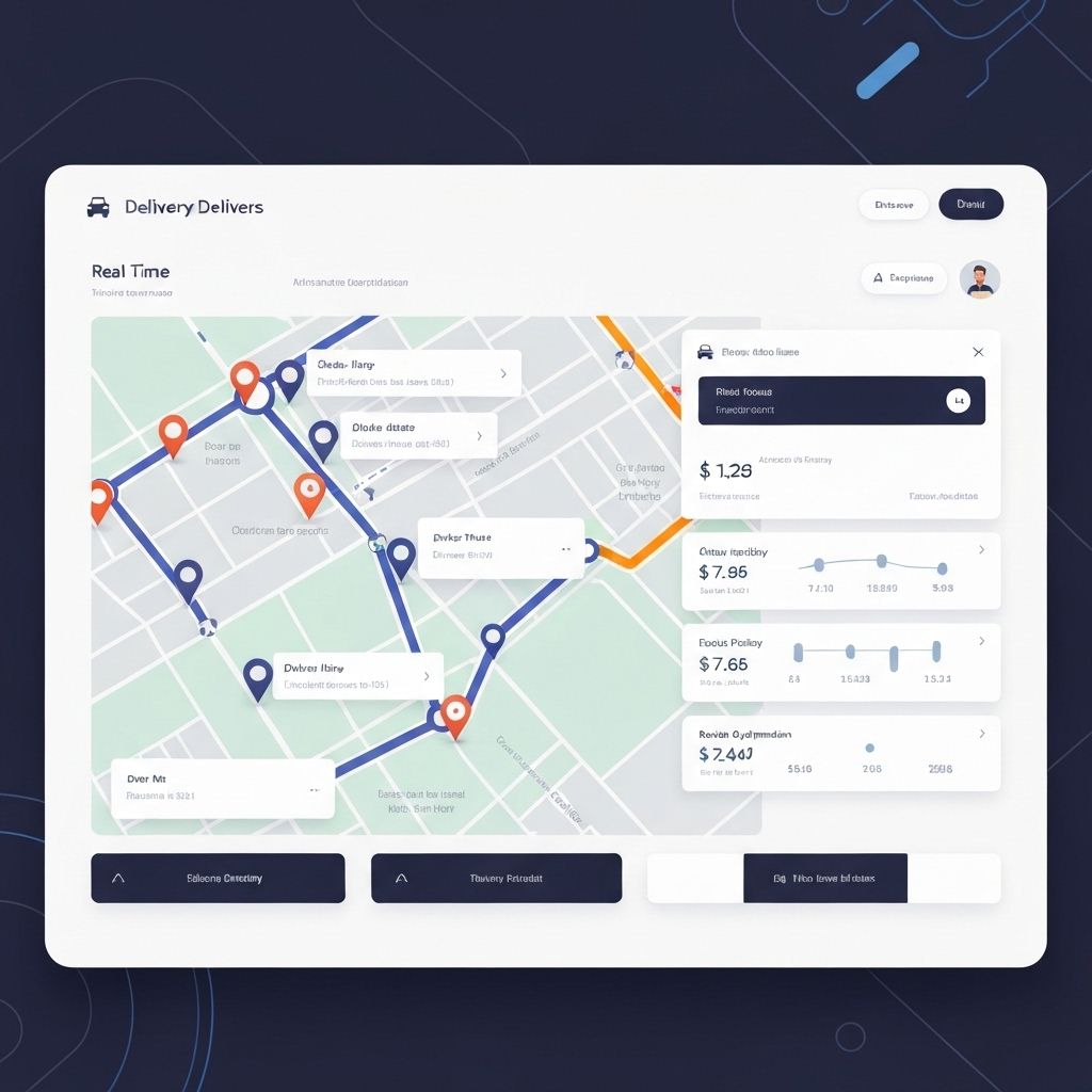 Painel da plataforma Leva Pra Você mostrando mapa de entregas em tempo real